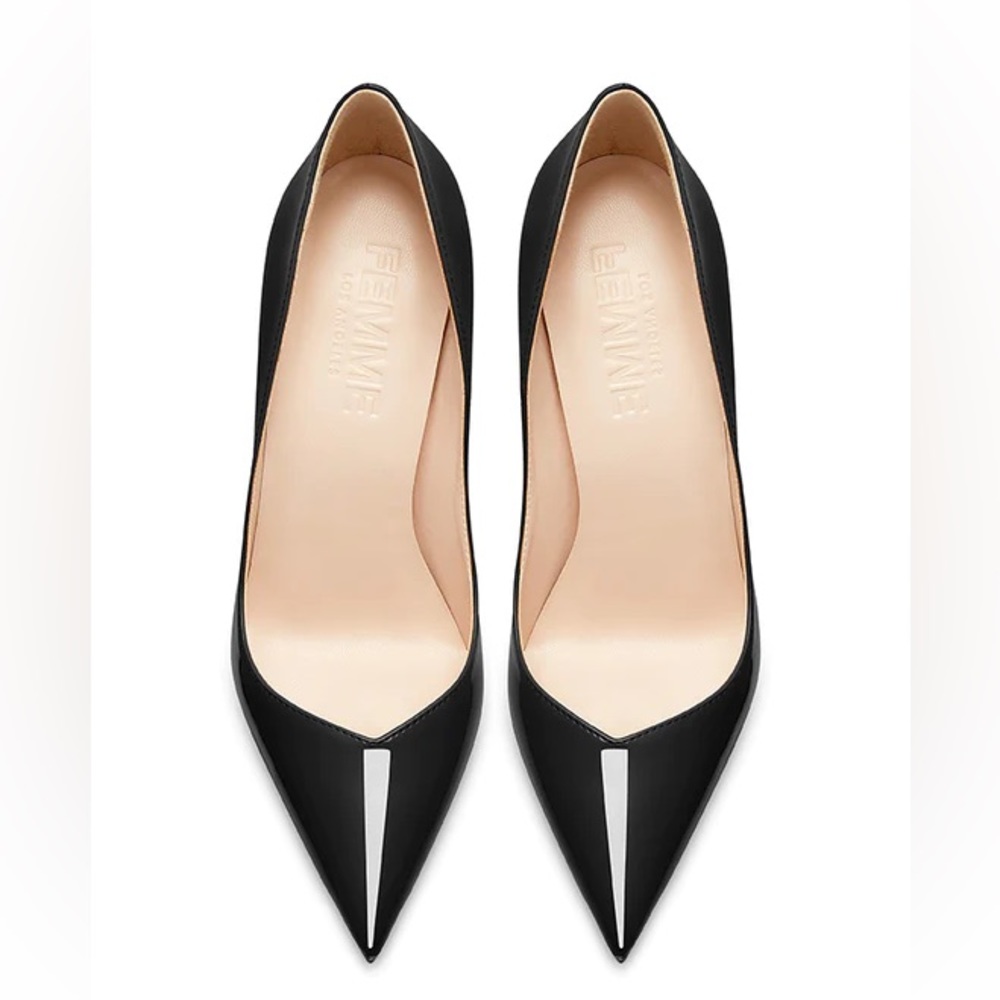 Femme LA Black Patent Leather Rum Pump 120mm